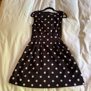 Size 6 Vince Camuto Pink Polka Dot Dress